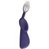RADIUS Flex Brush with Soft Bristles Toothbrush BPA Free & ADA Accepted Designed to Improve Gum Health & Reduce Issues – Right Hand – Purple/White – Pack of 1(Purple/White)