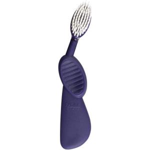 RADIUS Flex Brush with Soft Bristles Toothbrush BPA Free & ADA Accepted Designed to Improve Gum Health & Reduce Issues – Right Hand – Purple/White – Pack of 1(Purple/White)
